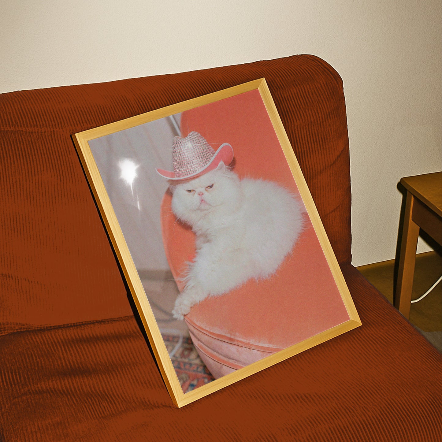 Sassy Cowgirl Cat Print