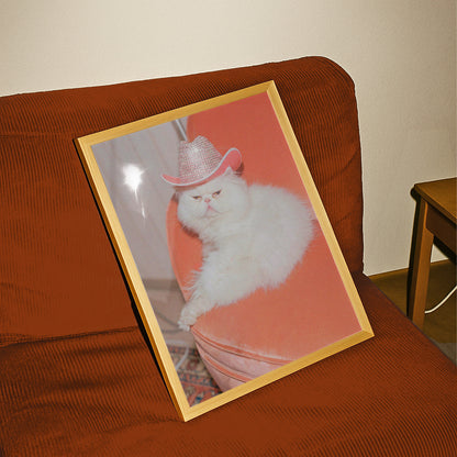 Sassy Cowgirl Cat Print