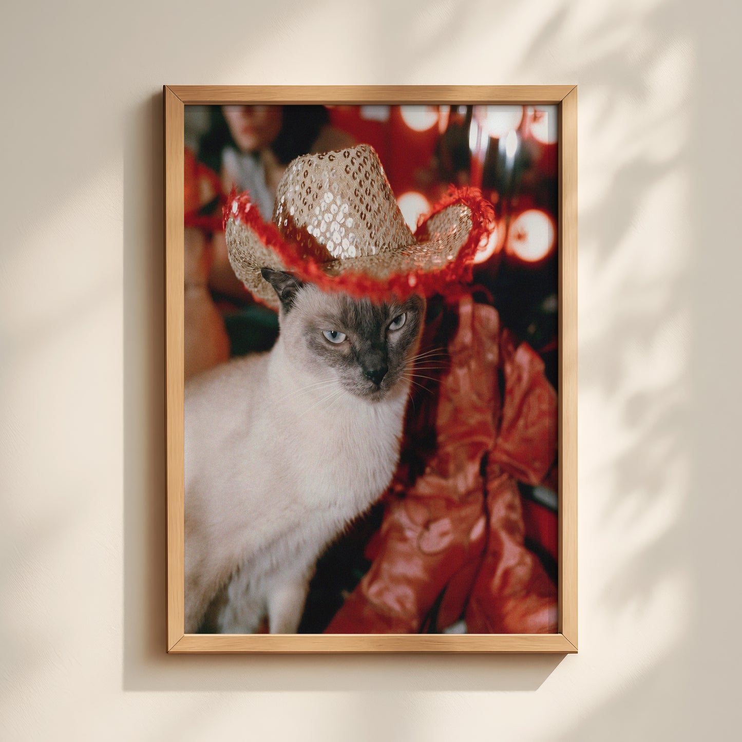Golden Hour Cowgirl Cat Print