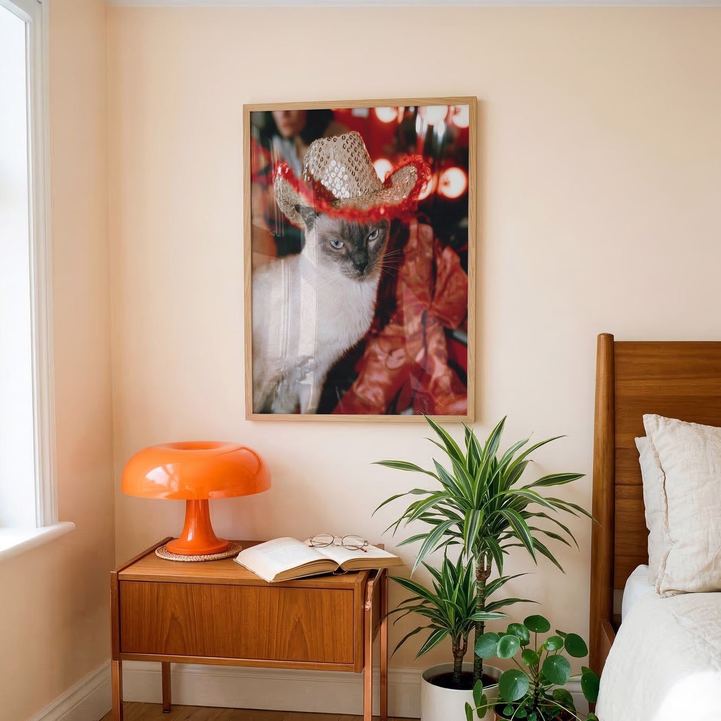 Golden Hour Cowgirl Cat Print
