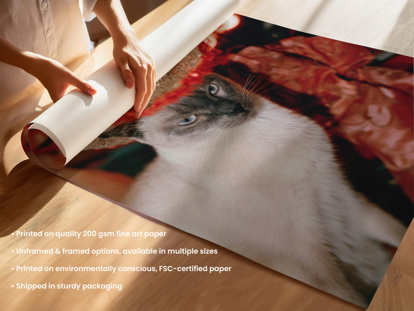 Golden Hour Cowgirl Cat Print