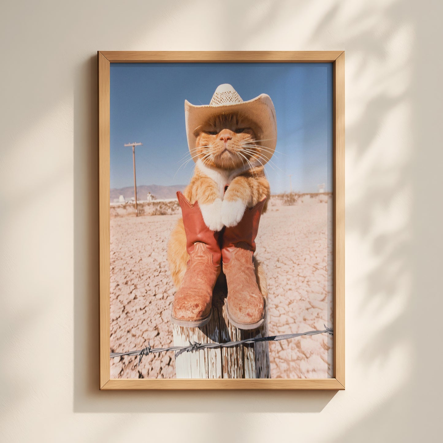Little Cowboy Cat Print
