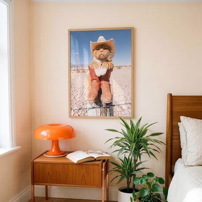 Little Cowboy Cat Print