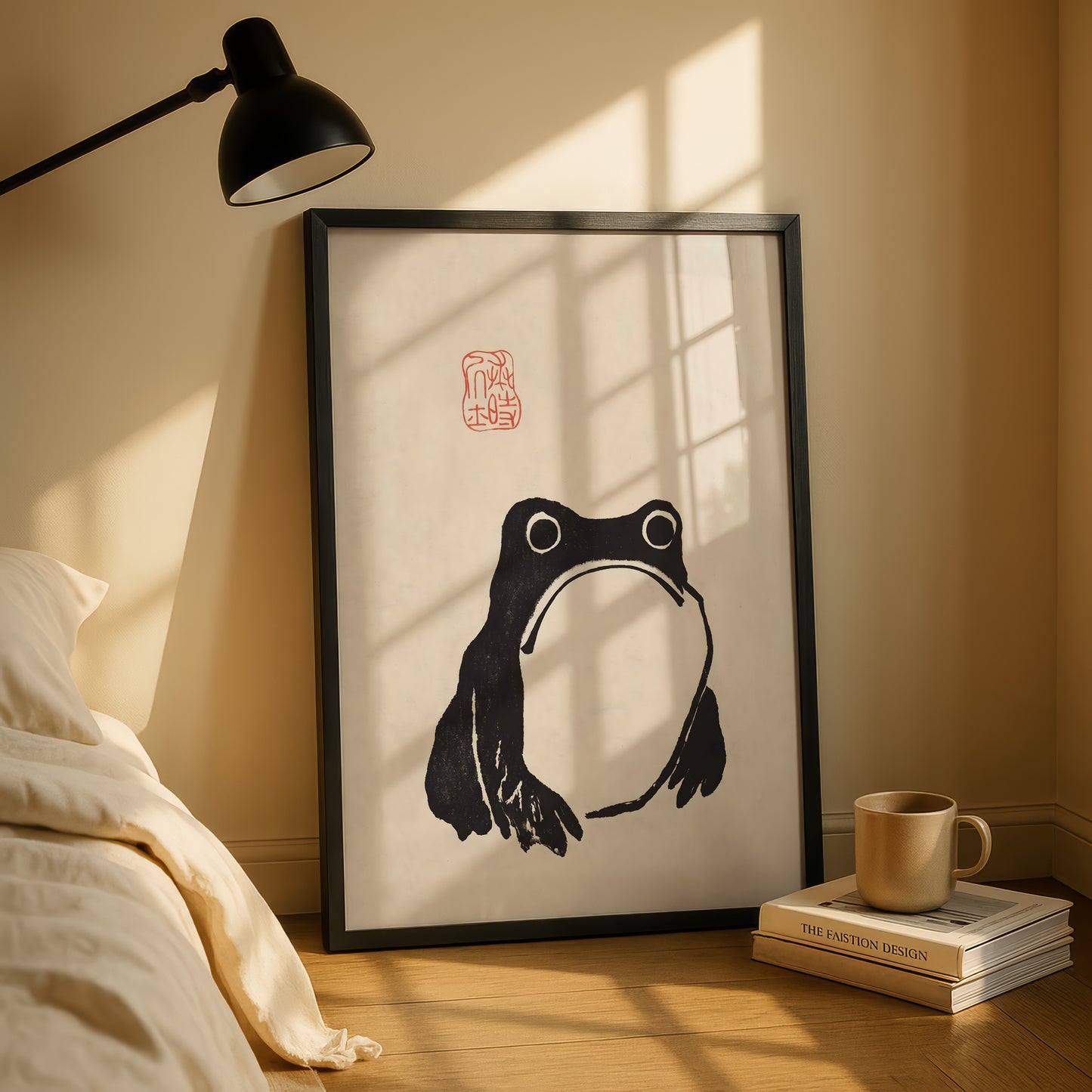 Ink Wash Frog Print