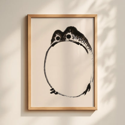 Zen Frog Print