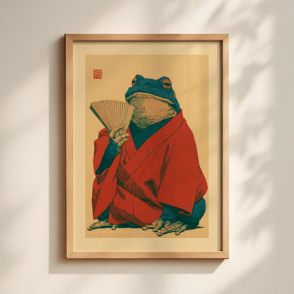 Kimono Frog Print