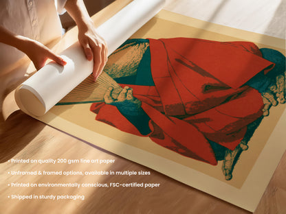 Kimono Frog Print