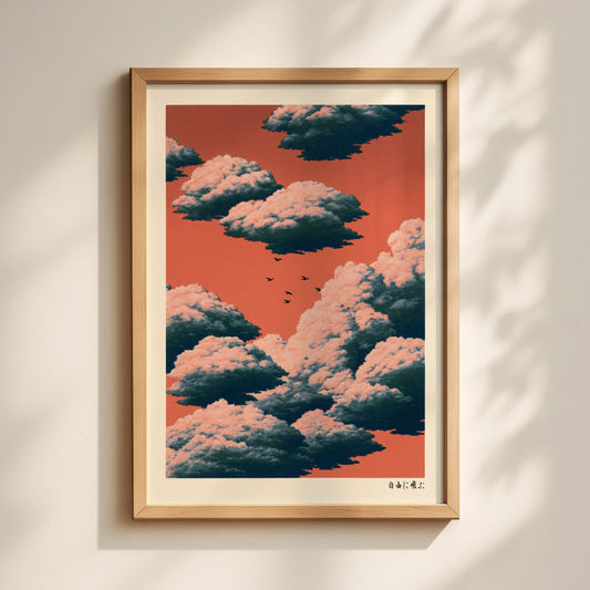 Flying Free Clouds Print