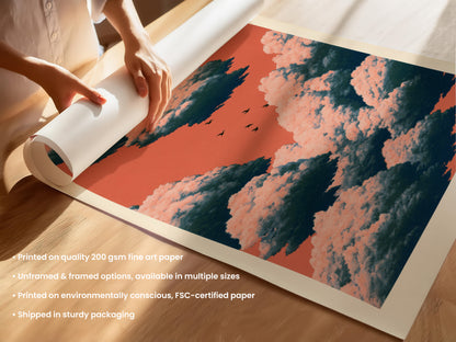 Flying Free Clouds Print