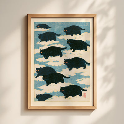 Cats on Clouds Print