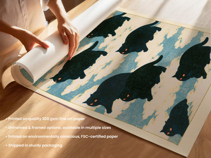 Cats on Clouds Print