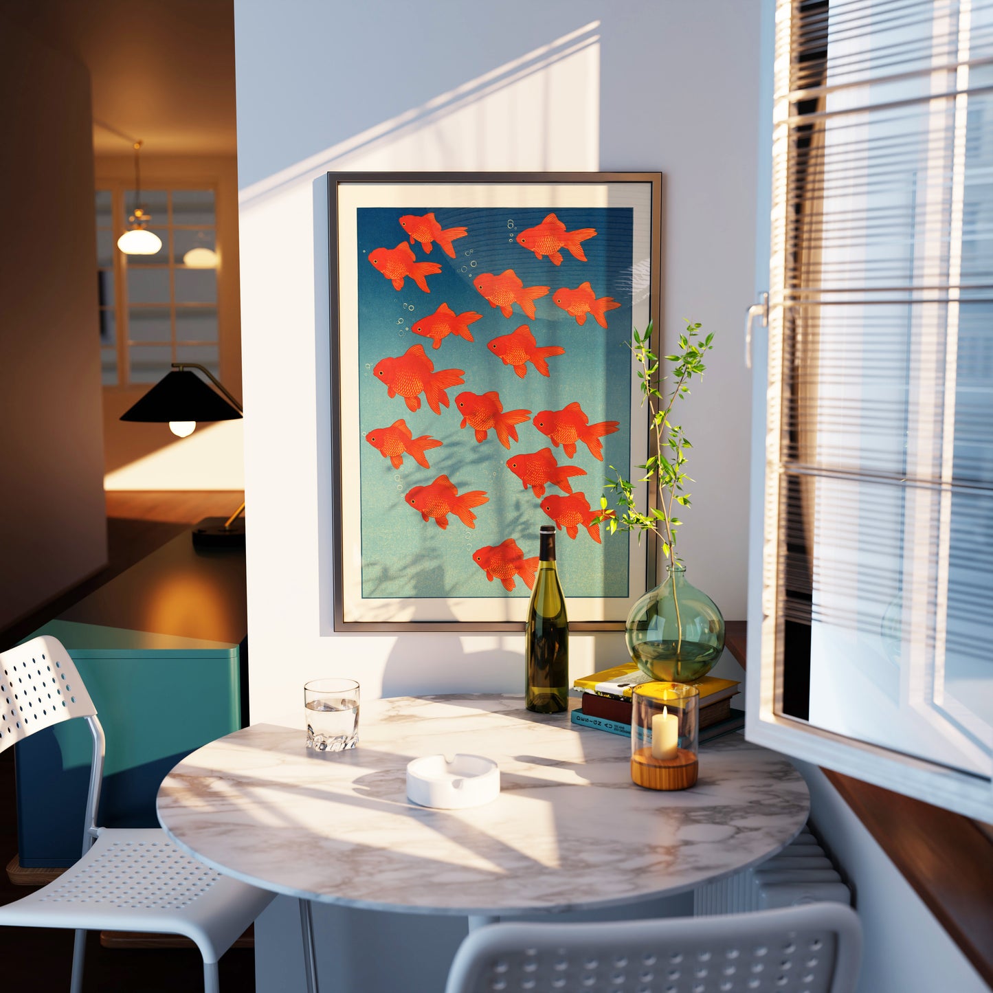 Goldfish School Print
