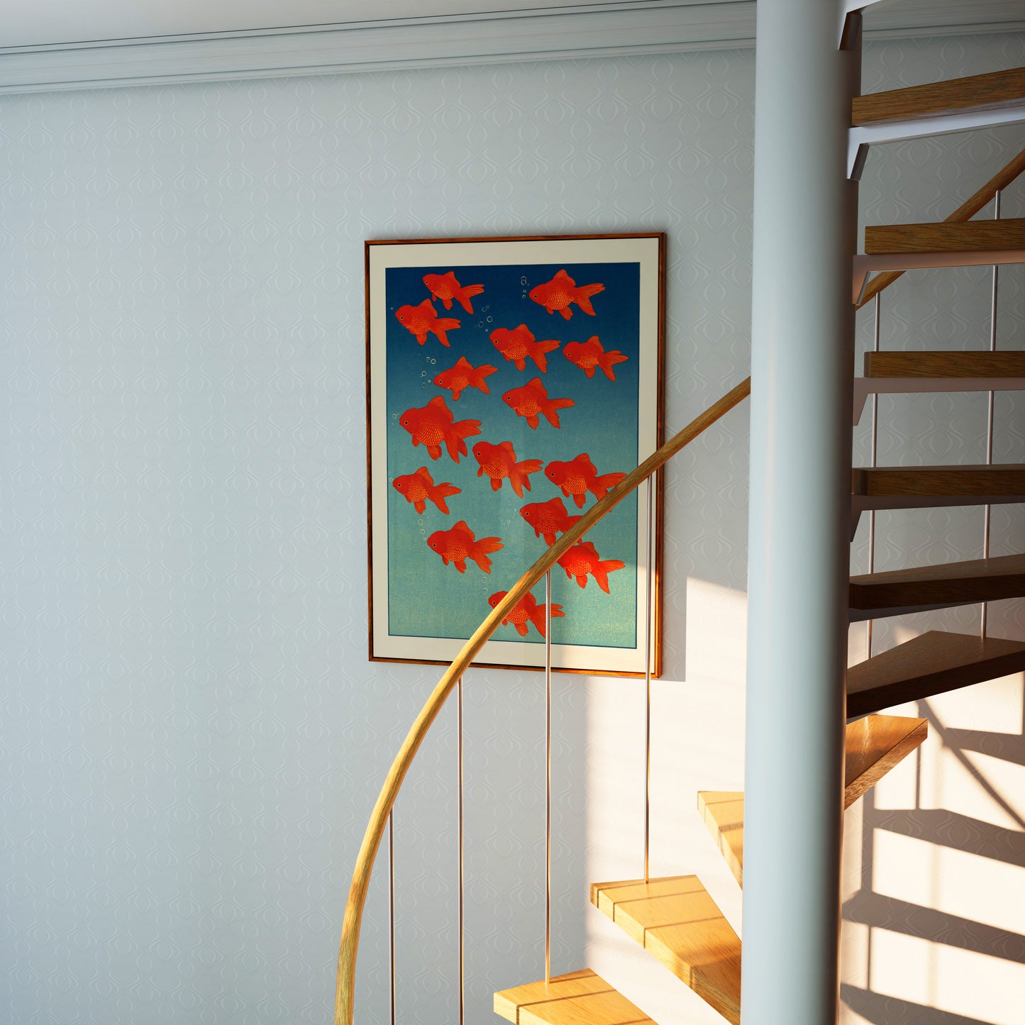 Goldfish School Print