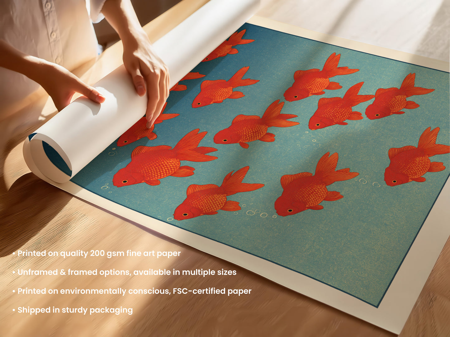 Goldfish School Print