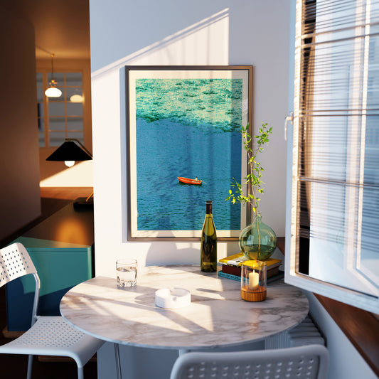 Vintage Rowboat Print