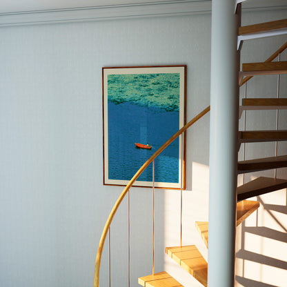 Vintage Rowboat Print