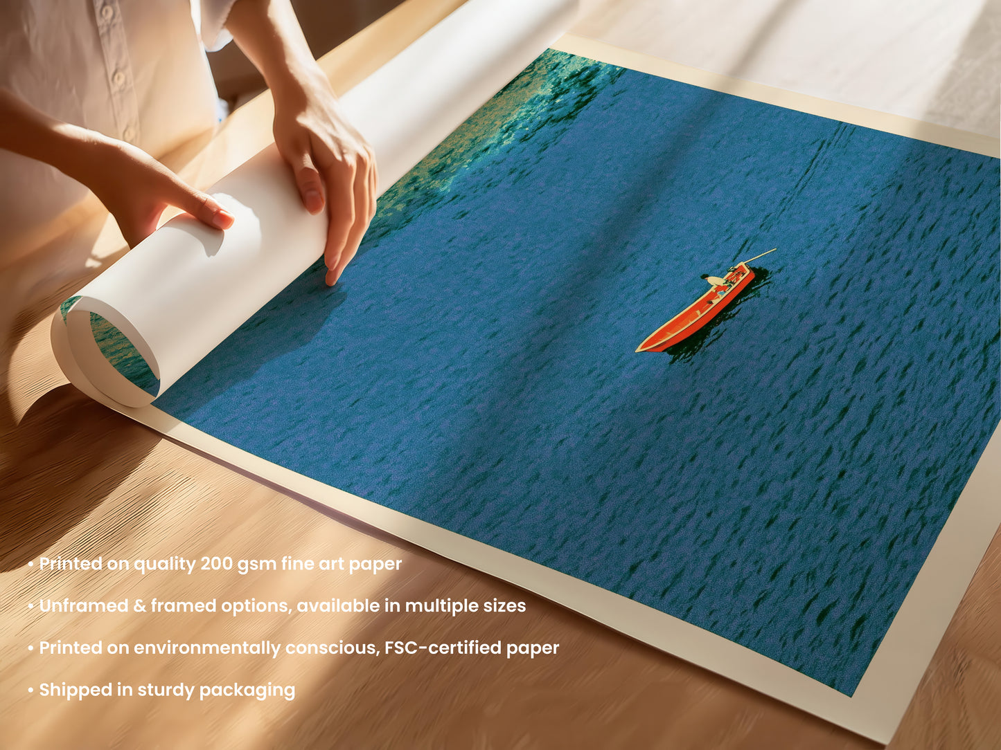 Vintage Rowboat Print