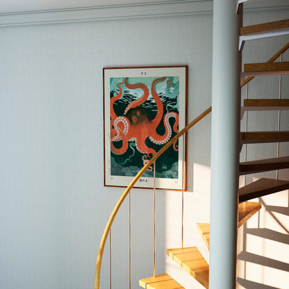 King of the Sea Octopus Print