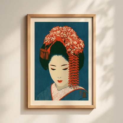Geisha Portrait Print