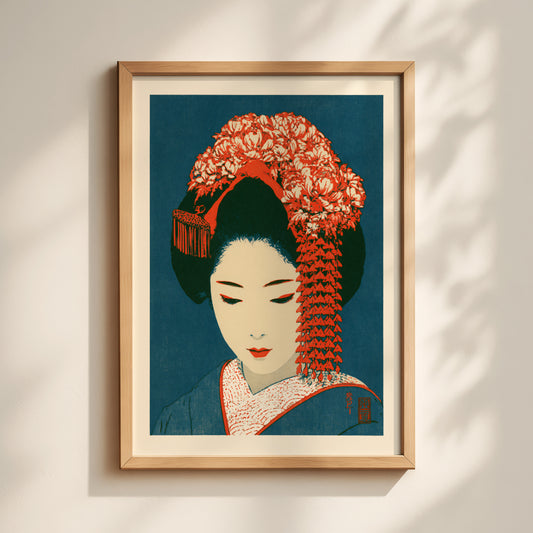 Geisha Portrait Print