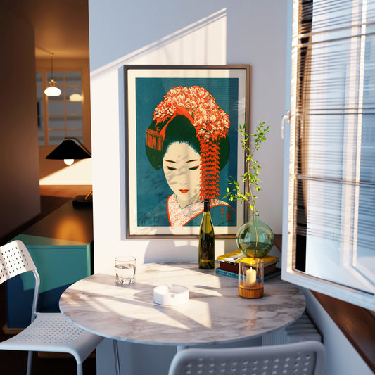 Geisha Portrait Print