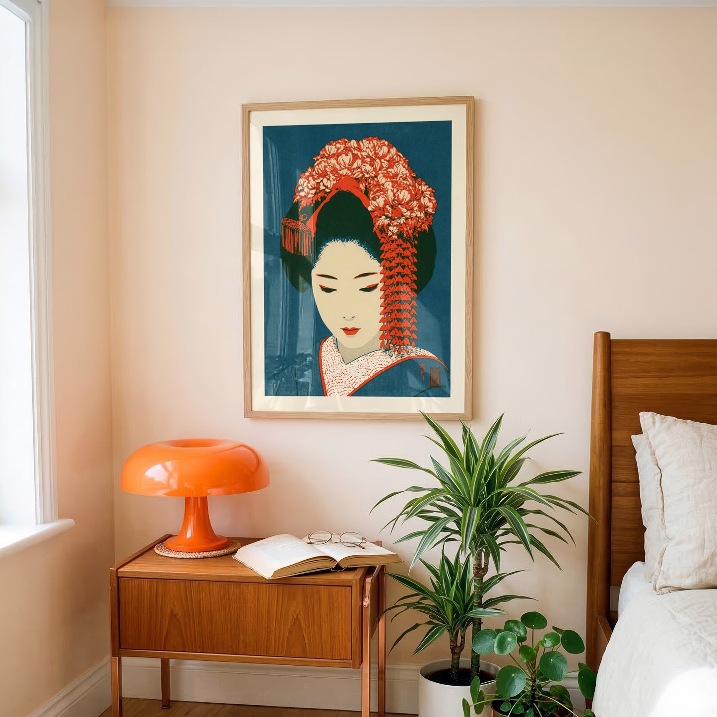 Geisha Portrait Print