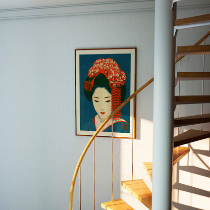 Geisha Portrait Print