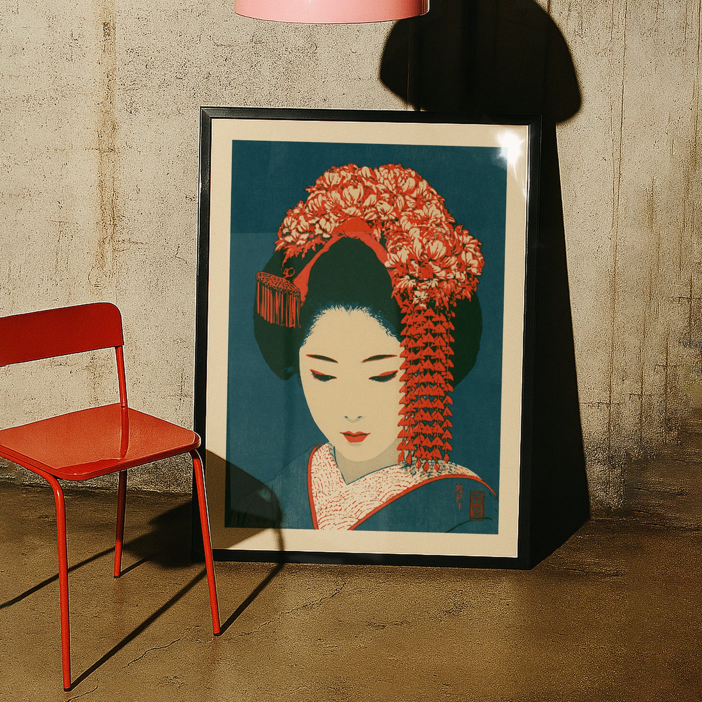 Geisha Portrait Print