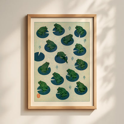 Frog Pond Pattern Print