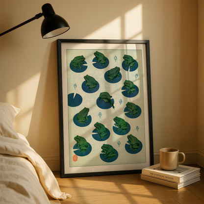 Frog Pond Pattern Print