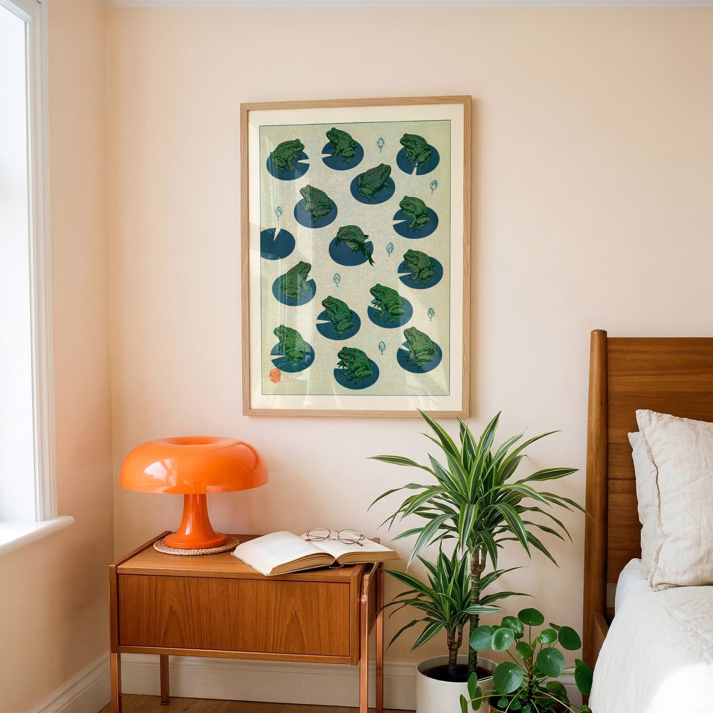 Frog Pond Pattern Print