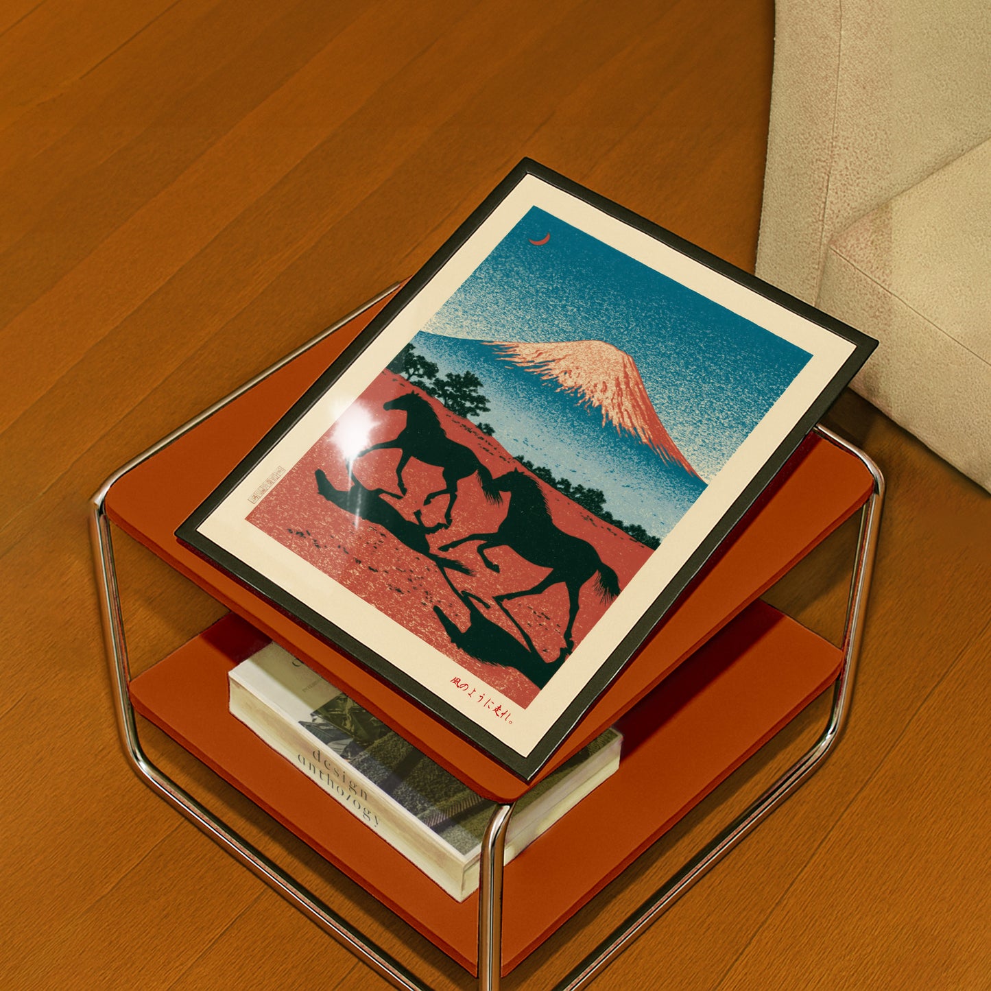 Mount Fuji Horses Print