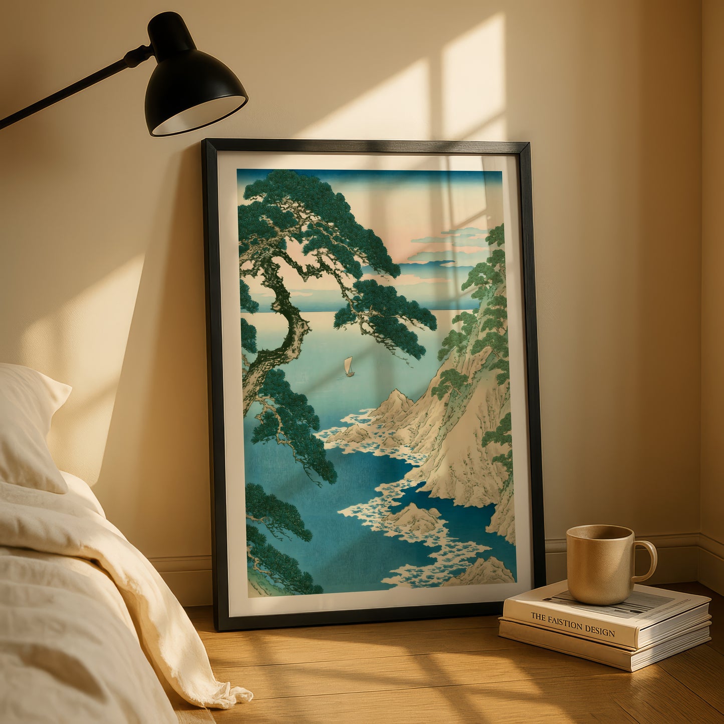 Pine Tree Seascape Print