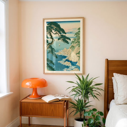 Pine Tree Seascape Print