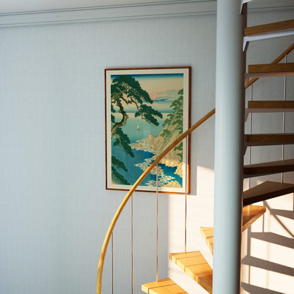 Pine Tree Seascape Print