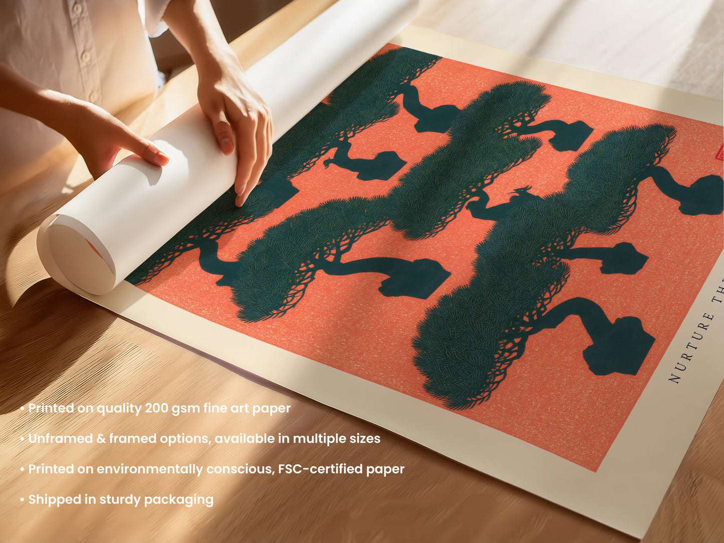 Bonsai Pattern Print
