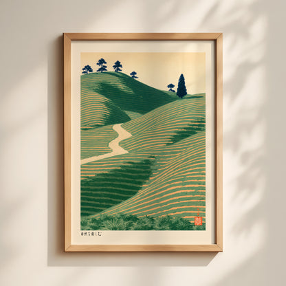 Tea Field Hills Print