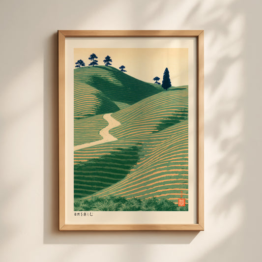 Tea Field Hills Print