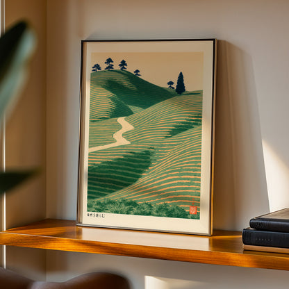 Tea Field Hills Print