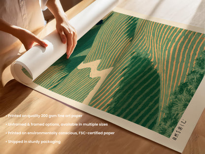 Tea Field Hills Print