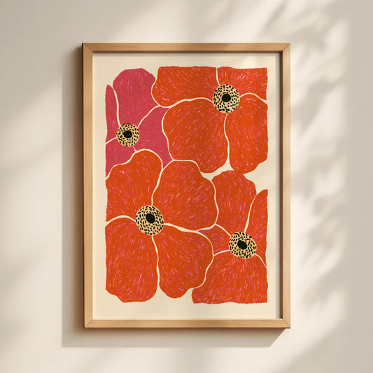 Red Poppy Print