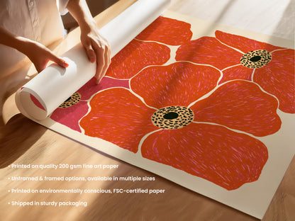 Red Poppy Print