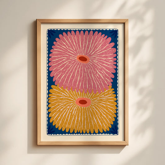 Pink Aster Print