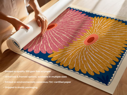 Pink Aster Print