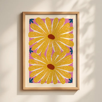 Yellow Daisy Print