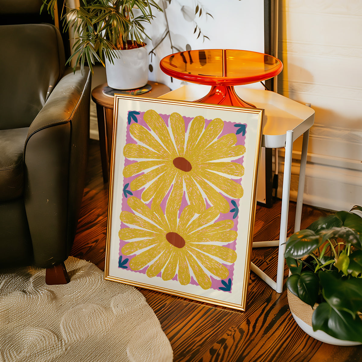 Yellow Daisy Print