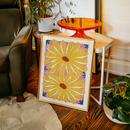 Yellow Daisy Print