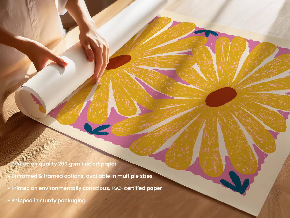 Yellow Daisy Print
