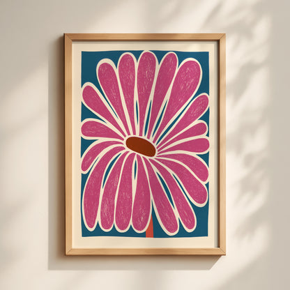 Pink Flower Print