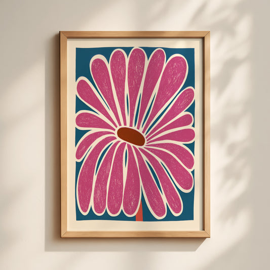 Pink Flower Print